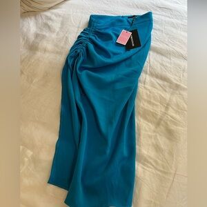 Pretty little things bright blue midi skirt